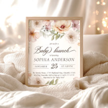 Bebê Floral Chic em Bloom Watercolor Baby Brunch