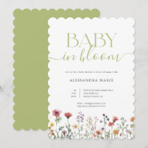 Bebê Floral Verde em Flor Chá de Bebê
