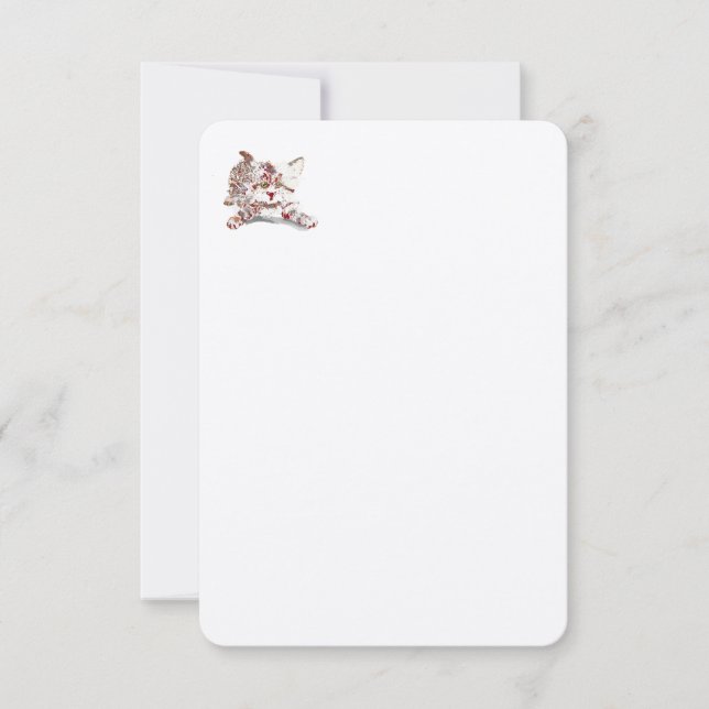 Convites : Bebê Kitten (Frente)