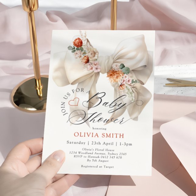 Convites Bebê no Blogue Arco Branco Queda Chá de fraldas Fl (Criador carregado)