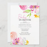 Bebê No Bloom Floral Watercolor Chá