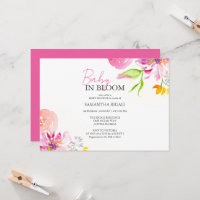 Bebê No Bloom Floral Watercolor Chá