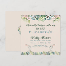 Convites Bebê no caminho Chá de fraldas