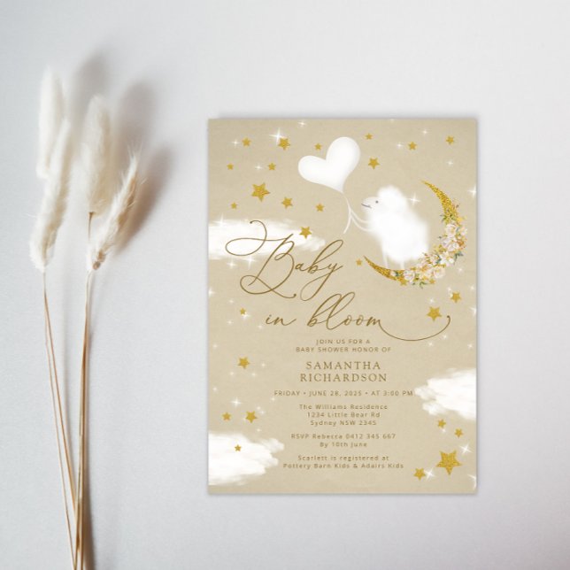 Convites Bebê no Chá de fraldas de Sangue (Criador carregado)