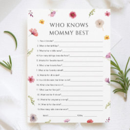 Convites Bebê no Chá de Sangue que conhece o jogo de Mamãe