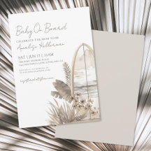 Bebê No Conselho Summer Boho Beach Chá de fraldas