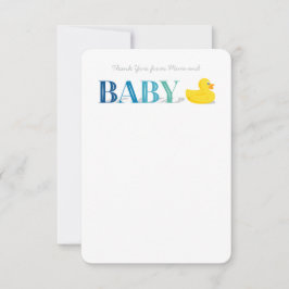 Convites Bebê Obrigado Placas De Nota Flagrante Pato De Bor