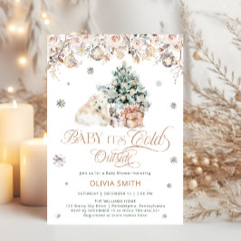 Convites Bebê Polar Bebê é Frio Fora do Chá de fraldas