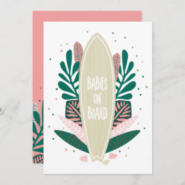 Convites Bebê Rosa No Chá de fraldas Dos Gêmeos Conselhos