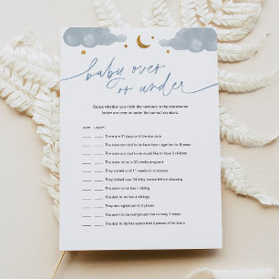 Convites Bebê Sobre Ou Sob O Jogo De Chá de fraldas Da Estr