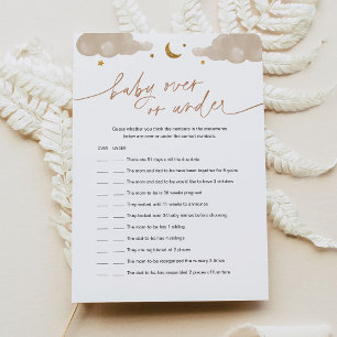 Convites Bebê Sobre Ou Sob O Jogo De Chá de fraldas Da Estr