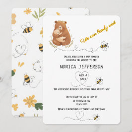 Convites Bebê Urso Podemos Esperar Personalizado