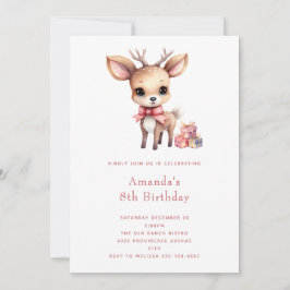 Convites Bebê Veado Fofo com Presentes de Aniversário