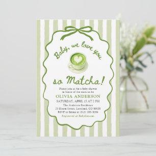 Convites Bebê Verde Salvia Nós te amamos tanto Chá de Bebê