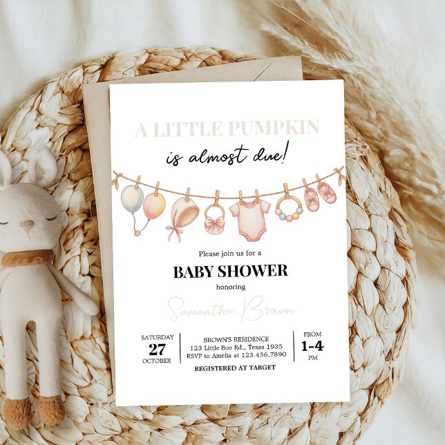 Convites bebedeira de arco rosa-abóbora (Criador carregado)