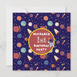 Convites Bebês Crianças Astronauta Qualquer Festa de aniver