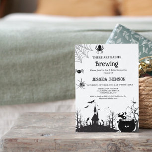 Convites Bebês Criando o Chá de fraldas Negro do Dia das Br