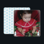 Convites Bebês de Snowman Crianças Saudação Fotográfica<br><div class="desc">Cartões de Anúncio Saudações de Snowman de Natal</div>