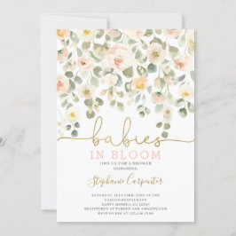 Convites Bebês no Bloom blush