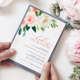 Convites Bebês no Chá de fraldas dos Gêmeos Rosa Espelhos