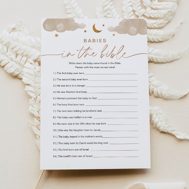 Convites Bebês No Jogo De Chá de fraldas Da Estrela De Bíbl (Criador carregado)