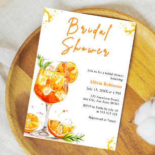 Convites Bebida de coquetel laranja Aperol Spritz Chá de no
