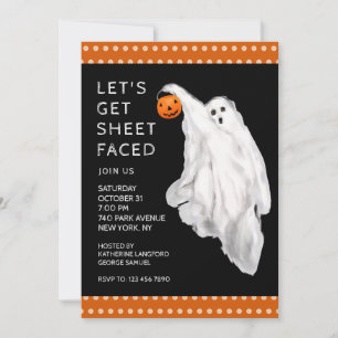 Convites Bebida Engraçado Adulto Festa Fantasma de Hallowee