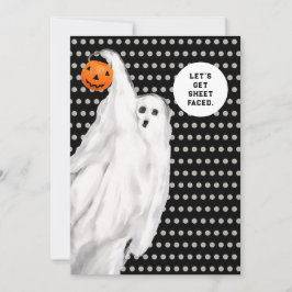 Convites Bebida Engraçado Adulto Festa Fantasma de Hallowee