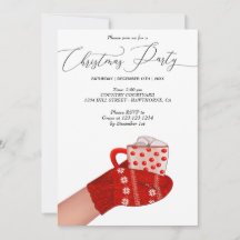 bebida quente na festa de natal