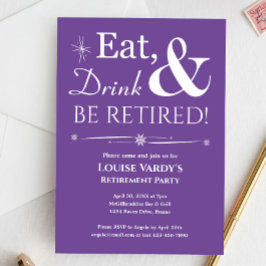Convites Bebida Roxa Retroativa E Aposentada