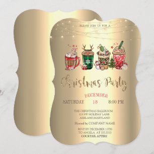 Convites Bebidas de Natal Festa de Natal da Empresa