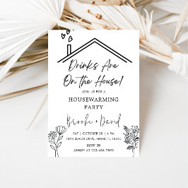 Convites Bebidas Do Partido Do Aquecimento Doméstico Estão 