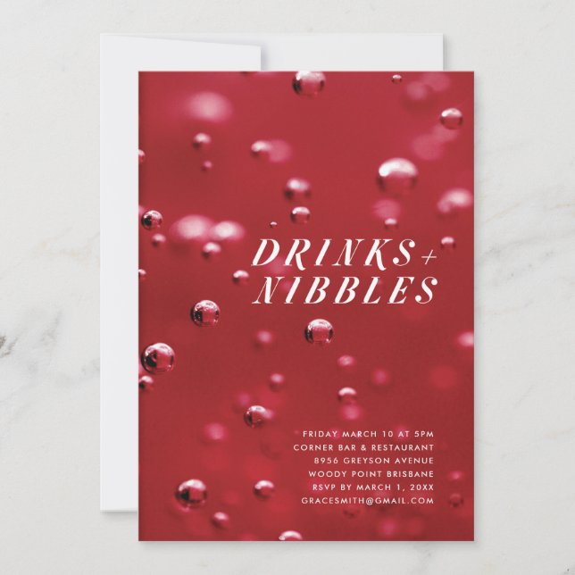 Convites Bebidas e Aperitivos (Frente)