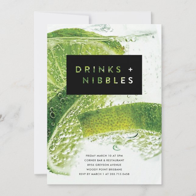 Convites Bebidas e Aperitivos (Frente)