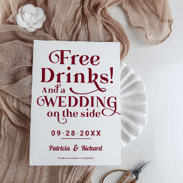 Convites Bebidas Gratuitas Casual Casual Salvem A Data