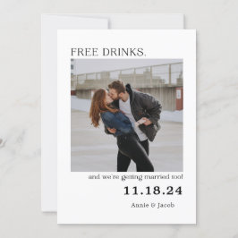 Convites Bebidas Gratuitas Guarde a Data