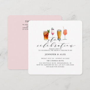 Convites Bebidas Modernas de Celebração de Canetas Rosa Esc