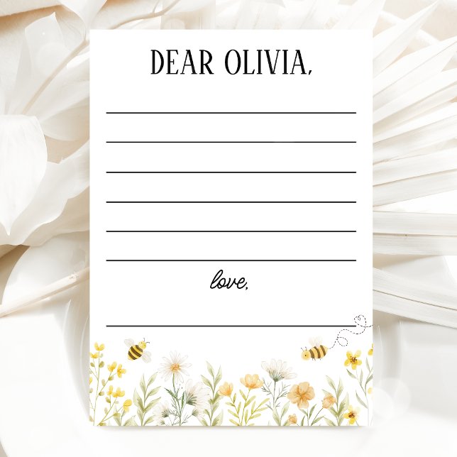 Convites Bee 1st Birthday Time Capsule Card (Criador carregado)