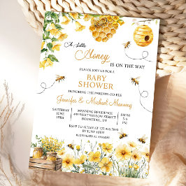 Convites Bee A Little Honey is on the Way Baby Shower