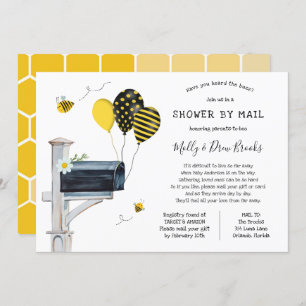 Convites Bee Chá de fraldas por e-mail