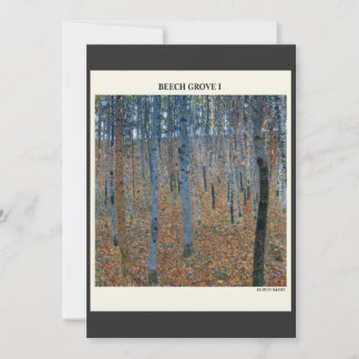 Convites Beech Grove I by Gustav Klimt Vintage modern art,