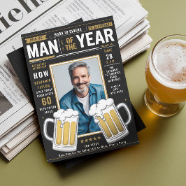 Convites Beer Magazine Cobrir Engraçado Homens Adultos Foto