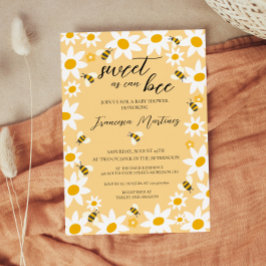 Convites Bees and Daisies Baby Shower Invitation