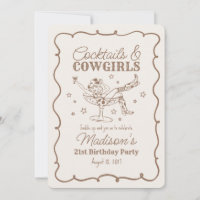 Beige Cocktails e Cowgirl Nash Bash Aniversário