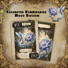 Convites Beija-flor Enfeitiçado & Flor da Lua.