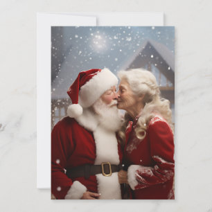 Convites Beijando o Sr. e a Sra. Papai Noel