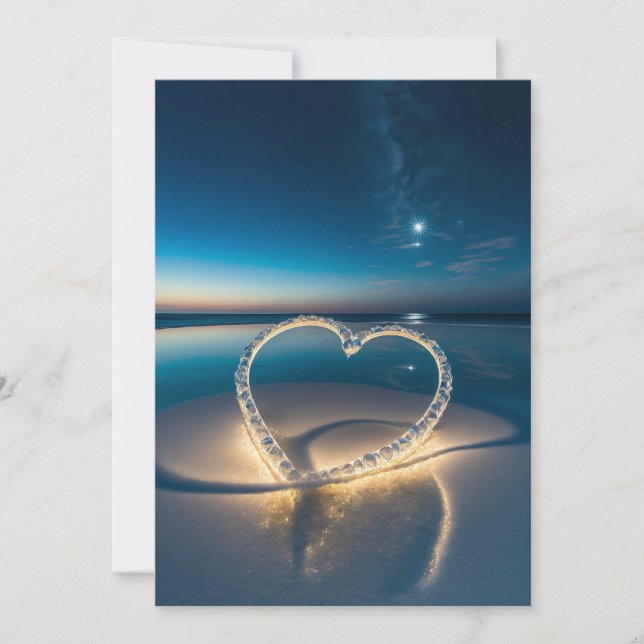Convites Beijo de Starlight: Casamento de Crystal Starry Ni (Frente)