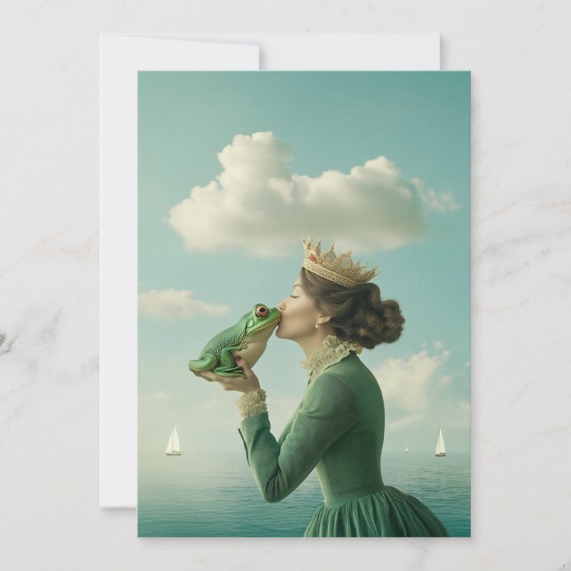 Convites Beijo do Príncipe Sapo (Frente)