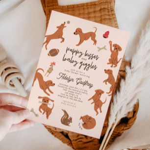 Convites Beijos e Chá de fraldas de Brisos de Bebê