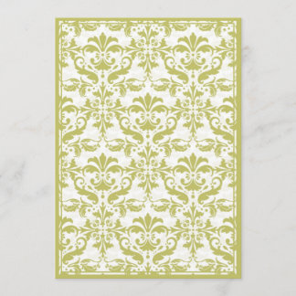 Convites Beira do damasco com quadro dobro (amarelo)